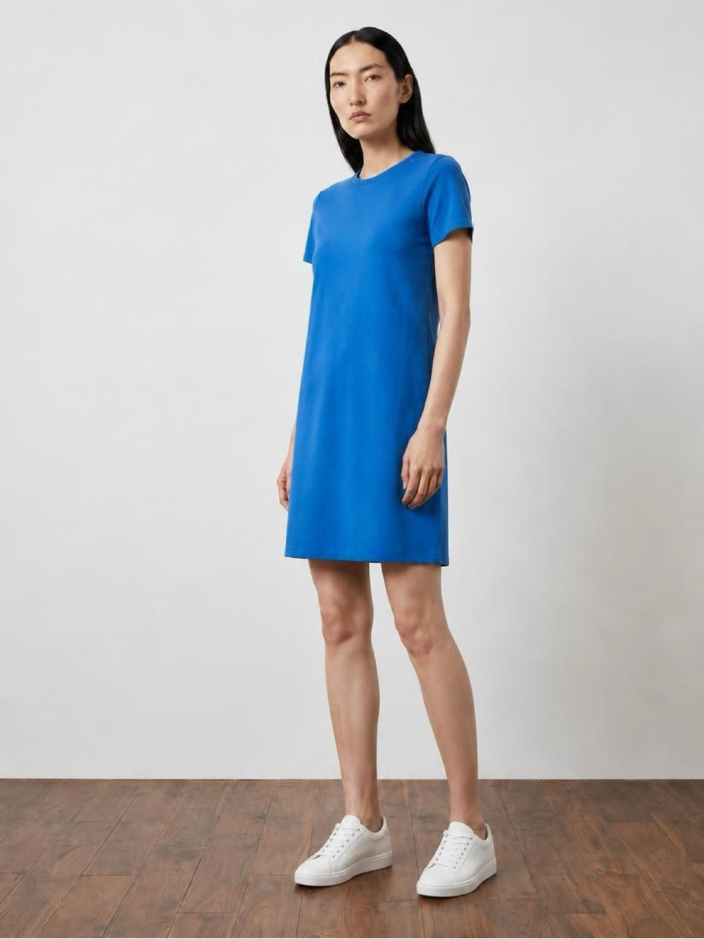 BCBGeneration Royal Blue Short-Sleeve Shift Dress